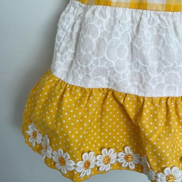 baby girl yellow and white spring Kids Dress size 3-6months - Picture 3 of 10